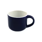 Custom Personalized Top Quality Blue Plastic Coffee Cup Mug With Handle