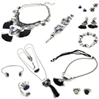 Vendor wholesale costume set jewelry tassel necklace earring bracelet ring large group jewelry