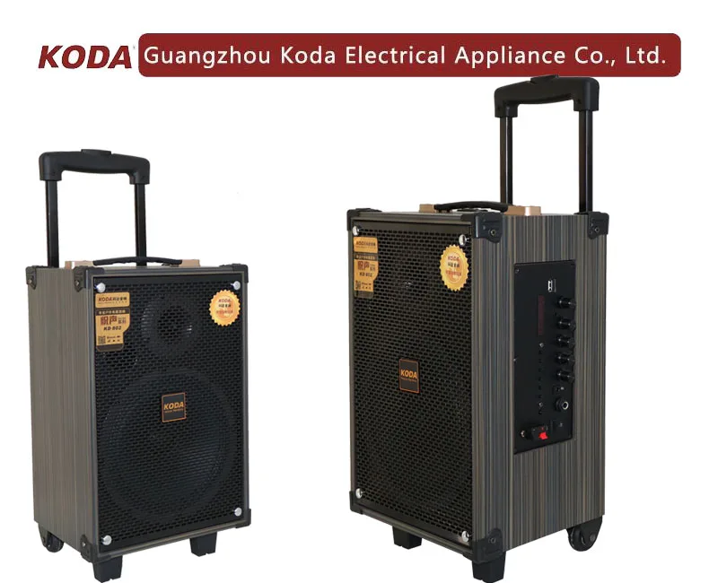 Mini portable disco movable sound box big battery active trolley bluetooth speakers with Mic - ANKUX.COM