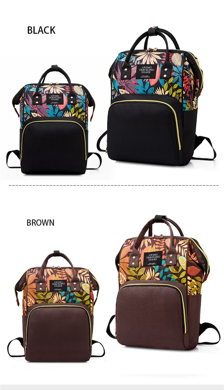 Baby Diaper Bag Backpack With Changing Mat Large Capacity Mother Maternity Bag Backpack