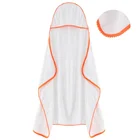 Off Sale 100% Bamboo Baby Boy Girl Bath Set Hooded Towel in Pom Pom