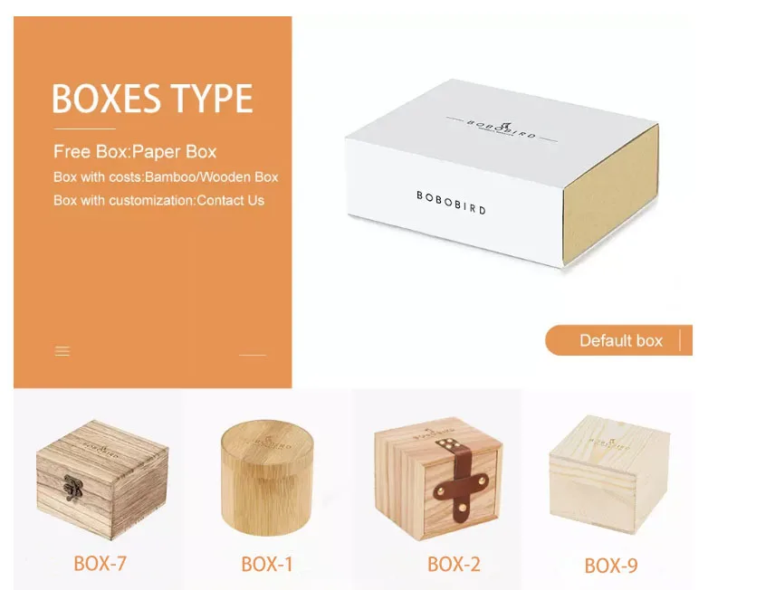 packaging details paper box/gift wooden box for the watches