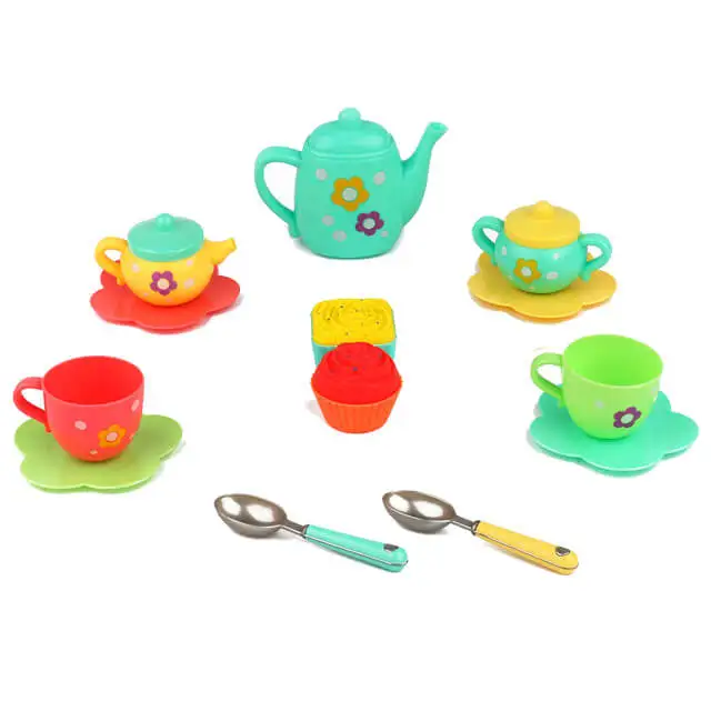 Интересные детские вечерние игрушки кухня ролевые игры аксессуары Игрушки для девочек чайный набор