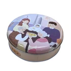 4 oZ Round Shape Custom Tin for Biscuit Packing
