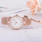 Retail waterproof stainless steel case crystal stone Carisen fashion wristwatch luxury ladies quartz watches