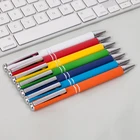 easy clip-click function refill luxury soft touch custom logo metal mark roller ballpoint pen