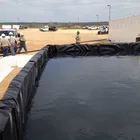 HDPE ASTM GM13 Waterproof black 2mm hdpe liner for pond andfill mining water tank