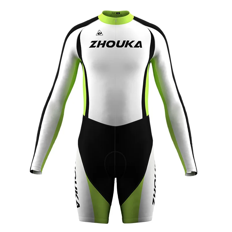 2021 Zhouka new product double pocket large capacity padded indoor and outdoor men's full sleeve cycling jersey one-piece suit
2021 Zhouka new product double pocket large capacity padded indoor and outdoor men's full sleeve cycling jersey one-piece suit