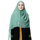 Sale High Quality Fashion Scarf Chiffon Shiny Arab Muslim Shawl Hijab