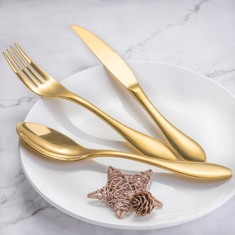 Expensive Copper Flatware,Weighted Gold Cutlery,Chinese Cutlery Buy