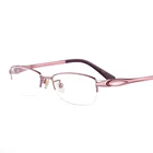 New design professional rectangle fiber eyeglasses frames half rim eyewear frames glasses frames eyewear