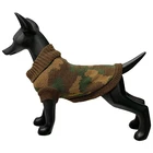Jacquard camouflage dog cat pet cloth clothes clothing sweater apparel coat jacket jumper dress wear