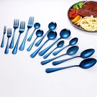 Metal Flatware FDA Approved Eco-friendly Reusable Dinner Set Stainless Steel Spoon Fork
