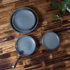 Optional Size Dinnerware-- High Quality Daily Use Round Pottery Dish Western Food Ceramic Dinner Plate