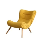 Modern style Living room Furniture Leisure Chair with oak Wooden Legs Color Optional Snail Chair