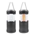 Extendable Two Modes 6W Cob Led Battery Operated Lanterns With Hook