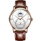 3ATM Water Proof Men Watch Custom Logo Moonphase Watch Japan Movement Quartz Watch