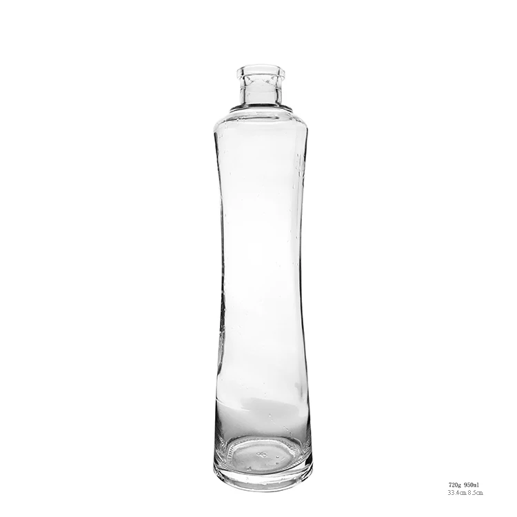 Caliente vender precios competitivos de vidrio de 950ml botella de whisky de vidrio botella de fábricas