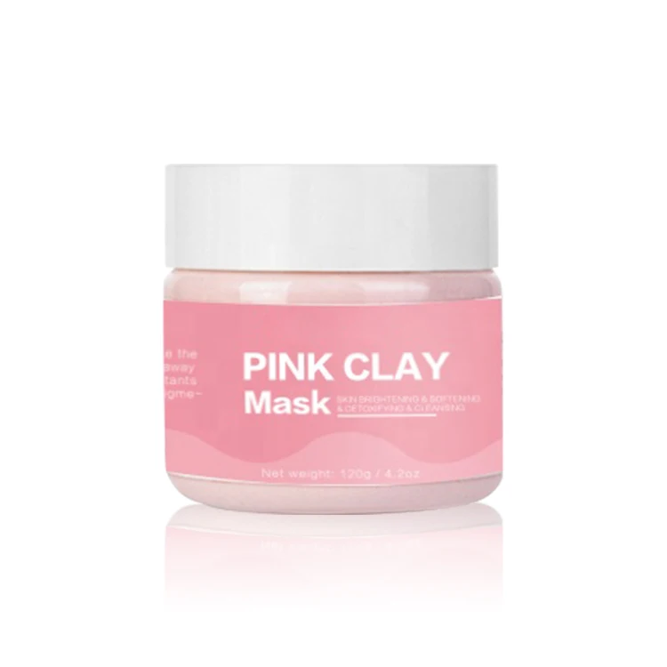 wholesale oem bubble pink clay mask dead sea mud