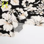 New Flower Design Organic Viscose 100%Rayon Knitted Printing Fabric For Dress