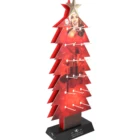 Holiday Design Socks Promotion Display Shelf POP Up Christmas Tree Hanging Display Racks Plastic Hooks