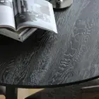 Dining Table Solid Wood Dining Table Solid Wood Round Black Antique Modern Dining Table For4 Person