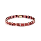 Fashion Women Men Painted Metal Cuff Stackable Stack Rainbow Colorful Elastic Stretch Bead Tila Bracelet Bangle Jewelry