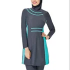 MOTIVE FORCE Strips Patchjob Fashionable Muslim Islamic Swimwear Wholesale Muslim Swimwear