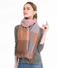 Factory direct cashmere winter scarf custom warm padded children pakistani pasmina women scarf shawl