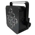 Powered New Arrival Battery Powered LED Par Light For Stage Show Wedding 9pcs Battery Par Light