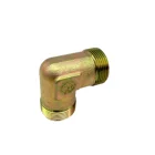 Hydraulic High Pressure Carbon Steel Yellow Zinc Plated 90 Degrees Elbow Pipe Fittings