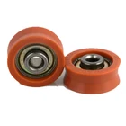 Sliding window shower door gate small plastic nylon mini v groove pulley wheel