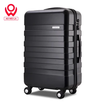 Aoweila Boarding business style luggage, ABS + PC hard shell suitcase,trolley wheels luggage