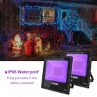 Black Light 80W Aquarium Curing Halloween Party Ultra Violet Detection IP66 Waterproof LED Black Light