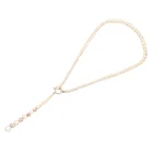 Hot sale gemstone mixed fashion silver dainty Y pendant jewelry pearl dainty necklace