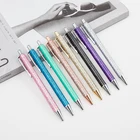 Shining Design Metal Gold Powder Ballpoint Pen Press Pen Custom Logo For Gift Metal Ball Pen