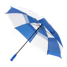 blue eva handle blue and white wind proof double layers with vents daye big rain 30 inch golf umbrella
