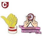 China factory cheap custom badge Canada American flag lapel pins