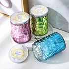 2019 new Amazon eBay hot sale glass jar scented candle soy wax essential oil luxury aroma candle decoration