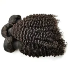 Wholesale Virgin Peruvian Hair Deep Waves Curly Human Hair Bundles Extension