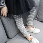 High Quality Factory Wholesale Cheap RTS Children Striped Tight Pants Kids Printed Leggings for Girls