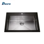 Foshan Factory Prices Apartment Size Water Hand Washing 316 Stainless Steel Small Black Kitchen Sink