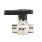 1/4 inch 1 PC Oil Water 3000PSI Stainless Steel BSPP BSPT NPT Female Thread Ball Valve