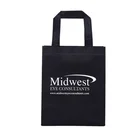 cheap grocery clothing reusable fabric black non woven shopping tote bag custom printed
