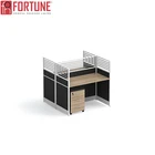 High quality Philippine Modern call center workstation furniture small office cubicle for 2 people