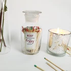 logo custom long wooden safety matches in jar