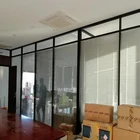 acoustic sound proof office cubicle partition glass wall