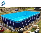Outdoor water game inflatable intex rectangular metal steel frame swimming pool outdoor & accessories