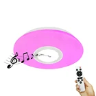 2020 Morden Indoor Led Dimmable Music Smart Speaker Ceiling Light Flush With Bluetooth