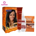 Private Label Hair Treatment Kit Ethnic Coffee Brown Hair Color